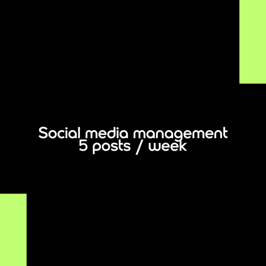 Social Media Management | FIVE posts per week